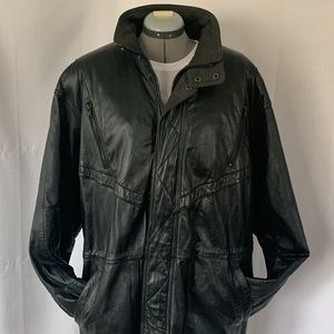 Vintage Wilson Leathers genuine 100% leather jacket Size XL